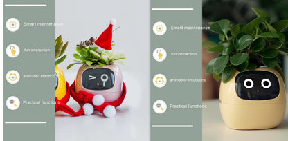 AI Smart Planter Pot – Interactive Plant Companion with Expressions & Sensors