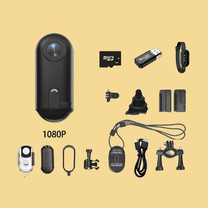 4K Mini Action Camera – Outdoor Helmet & Motorcycle Sports Body Cam