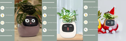AI Smart Planter Pot – Interactive Plant Companion with Expressions & Sensors