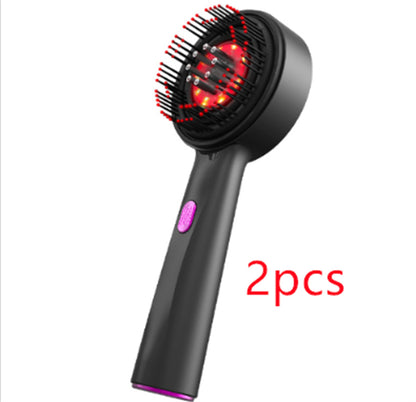 Electric Scalp Massage Comb – Red Light Hair Care & Relaxation Brush