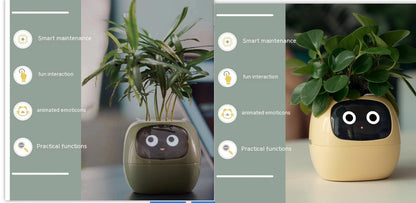 AI Smart Planter Pot – Interactive Plant Companion with Expressions & Sensors