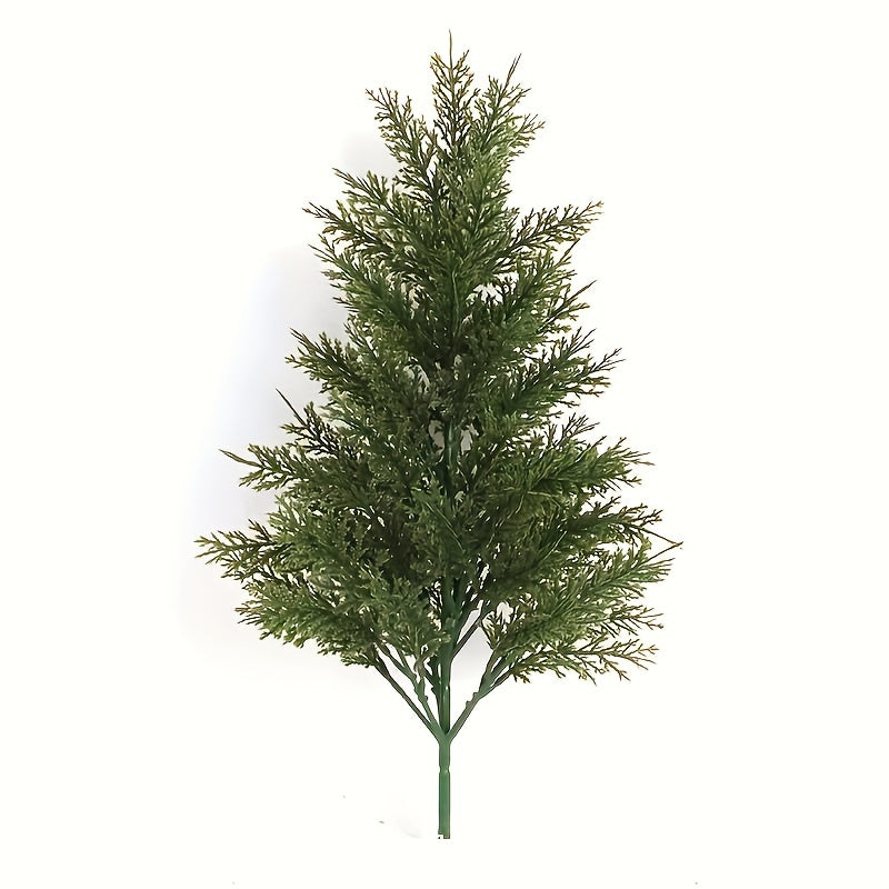 17-Inch Artificial Pine Christmas Tree – Realistic Mini Holiday Decor for Home, Parties & Events (1/2 PCS)