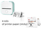Portable Mini Thermal Label Printer – Bluetooth Photo & Study Sticker Printer