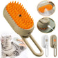 3-in-1 Cat Steam Brush – Pet Grooming & Deshedding Massage Comb