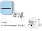 Portable Mini Thermal Label Printer – Bluetooth Photo & Study Sticker Printer