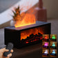 3D Flame Aromatherapy Diffuser – Colorful Essential Oil Humidifier Fireplace Lamp