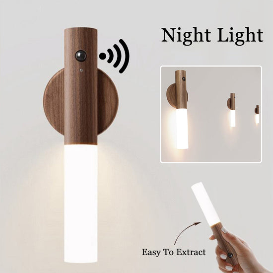 Magnetic Motion Sensor Night Light – USB Rechargeable LED Wall & Cabinet Lamp