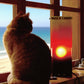 Creative Pull-String Wall Lamp – Sunrise Effect Ambient