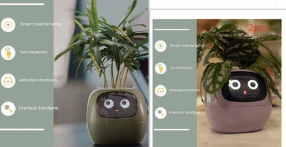 AI Smart Planter Pot – Interactive Plant Companion with Expressions & Sensors