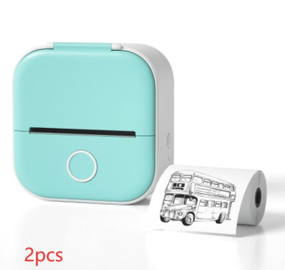 Portable Mini Thermal Label Printer – Bluetooth Photo & Study Sticker Printer