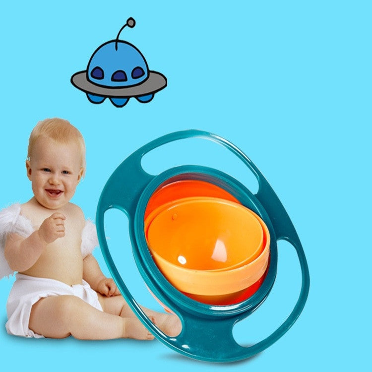 360° Spill-Proof Rotating Bowl for Babies – Universal Gyro Dish for Mess-Free Mealtime 🍽️🌀 - Zecs shopping