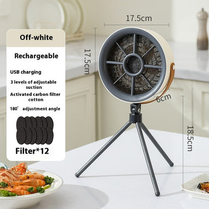Portable Desktop Range Hood – Large Wind Power Mini Kitchen Smoke Remover
