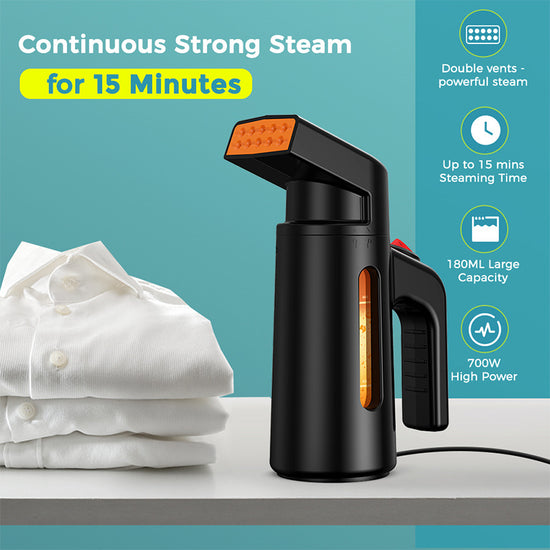 Portable Handheld Garment Steamer – Wet & Dry Electric Clothes Iron
