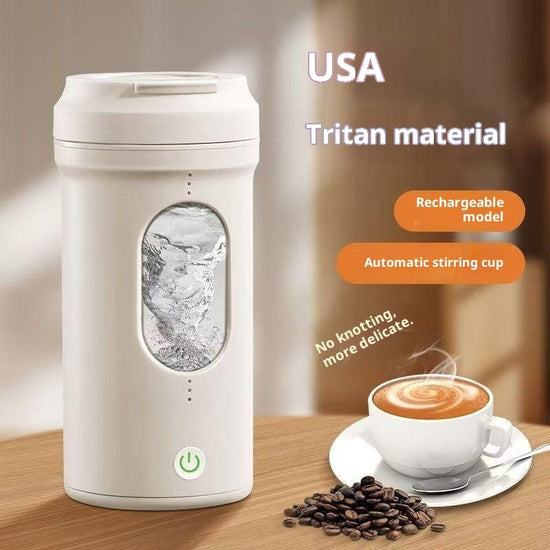 Rechargeable Electric Stirring Cup – Leakproof Sports Protein Shake Mixer