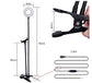 LED Selfie Ring Light with Stand – Adjustable Makeup & Live Streaming Light