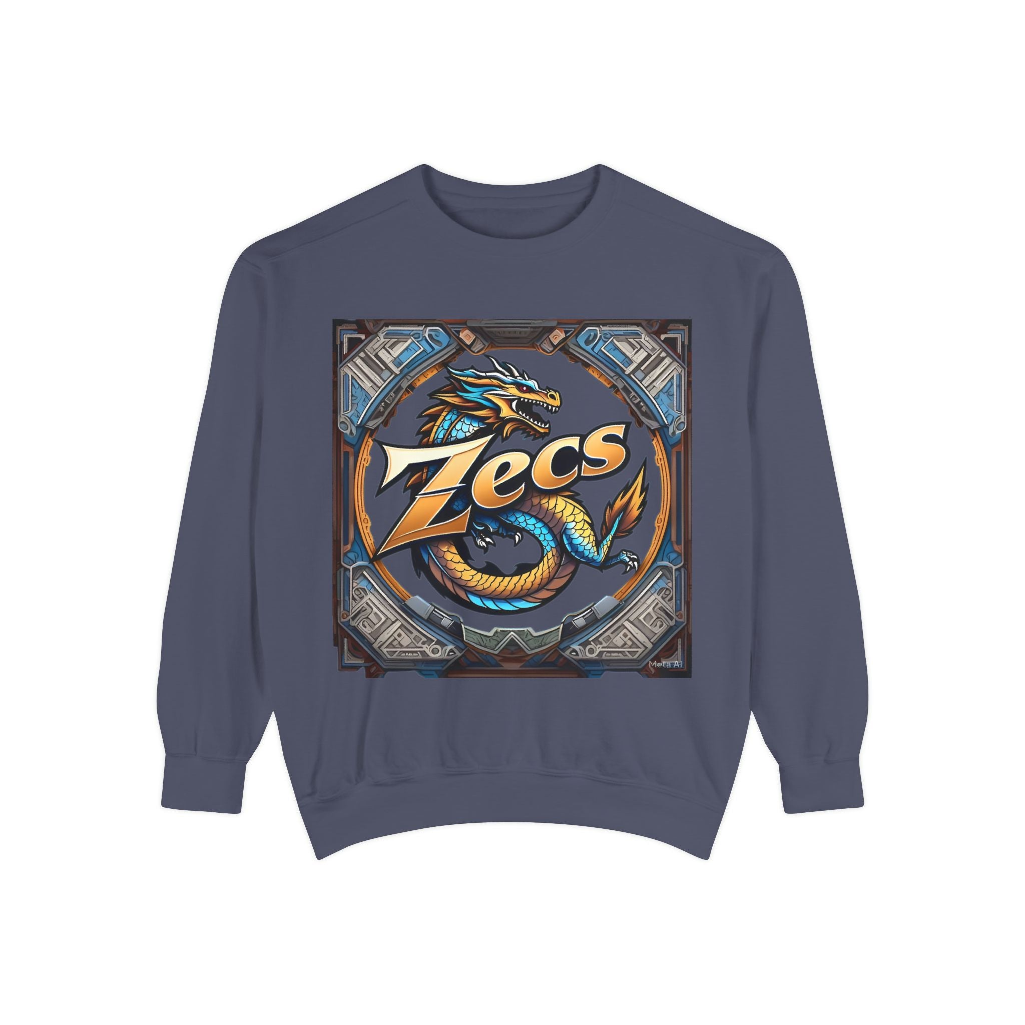 🌀 Unisex Garment-Dyed Sweatshirt – Laidback Luxe by ZECS - Zecs shopping