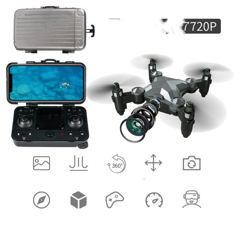 Foldable Luggage Drone – Mini UAV for Kids with Camera & App Control! - Zecs shopping