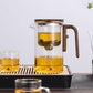 One-Click Magnetic Glass Teapot – Automatic Tea Separation & Filtration Pot