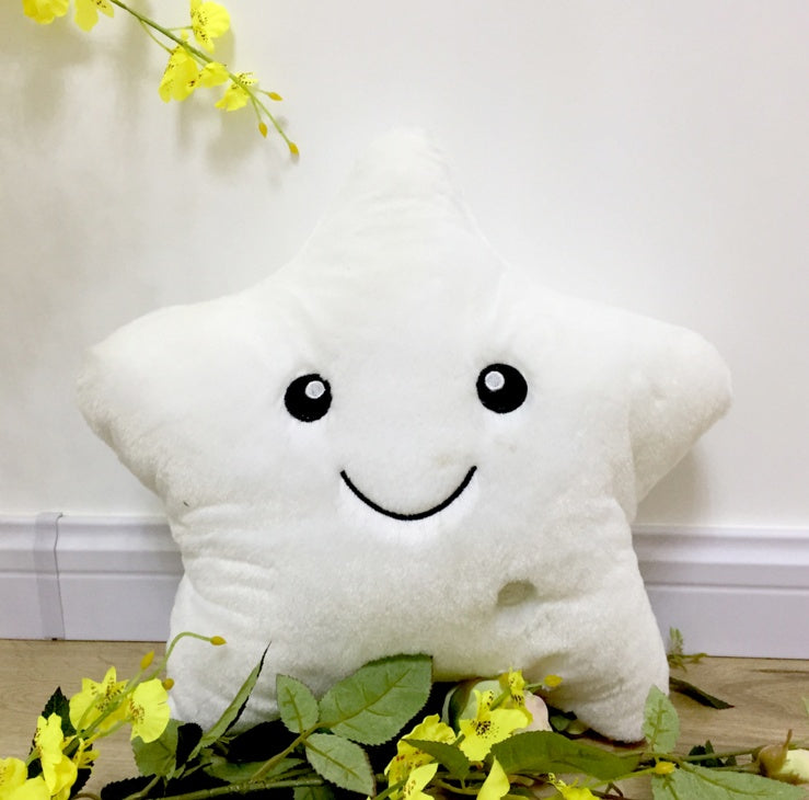Unique Luminous Star Pillow – LED Plush Cushion Toy Gift for Kids 🌟✨ - Zecs shopping
