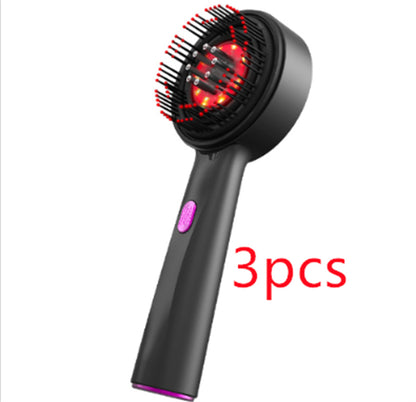 Electric Scalp Massage Comb – Red Light Hair Care & Relaxation Brush