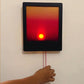 Creative Pull-String Wall Lamp – Sunrise Effect Ambient