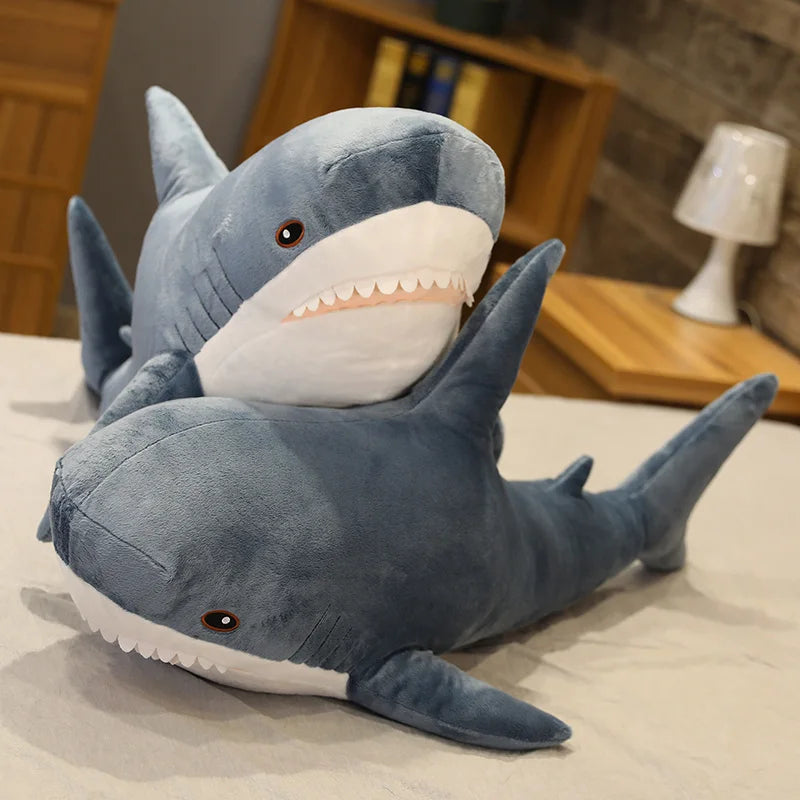 Cm Cute Shark Plush Toy Soft Stuffed Speelgoed Animal Reading Pillow For Birthday Gifts Cushion Doll Gift
