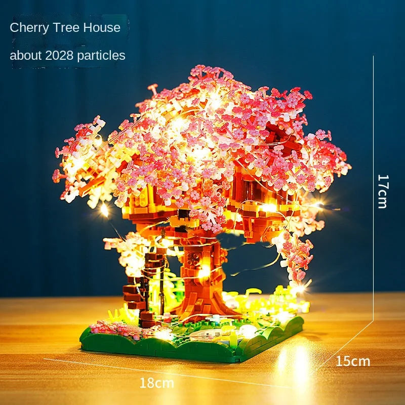 Mini Sakura Tree Building Blocks Set Diy Cherry Premium & Affordable