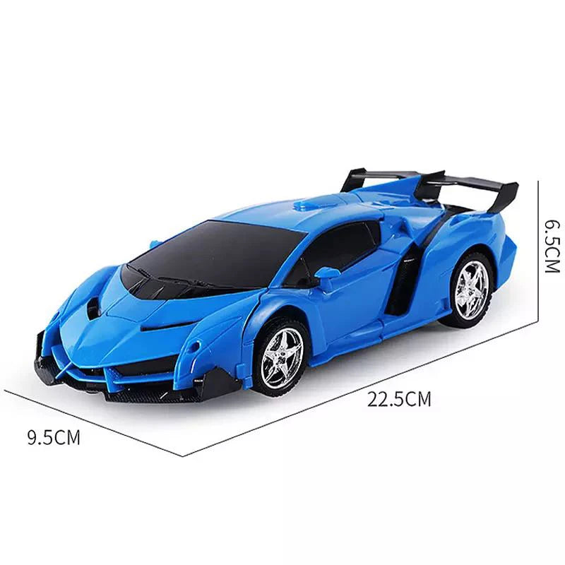 -in- RC Car Robot Electric Remote Control Transforming Sports Car for Kids