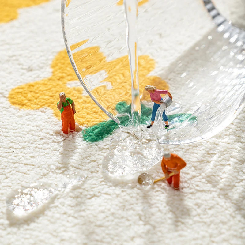 Soft Floor Mats Small Fresh Text Flowers Rugs Home Entrance Carpet Bedroom Toilet Bathroom Door Absorbent Non-Slip Foot Pad - Zecs shopping