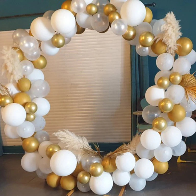 Round Balloon Arch Balloon Circle Stand Holder Frame Ring Birthday Baloon Decor Wedding Party Decorations Baby Shower Background - Zecs shopping