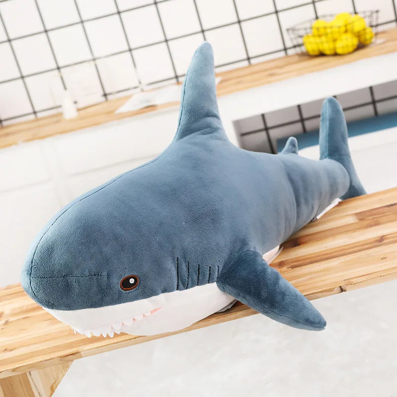 Cm Cute Shark Plush Toy Soft Stuffed Speelgoed Animal Reading Pillow For Birthday Gifts Cushion Doll Gift