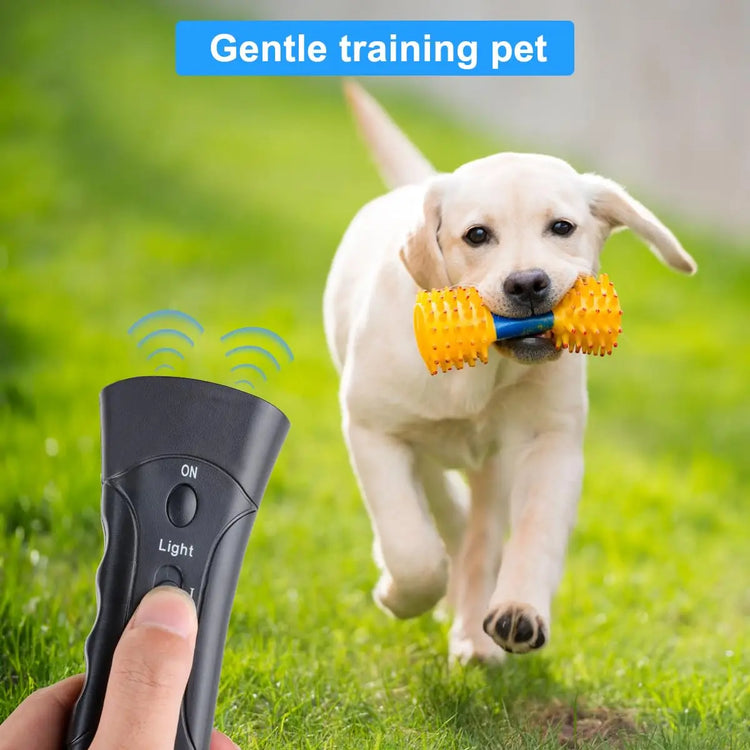 Pet Dog Repeller Anti Barking Stop Bark Training Device Trainer LED Ultrasonic Anti Barking Ultrasonic Without Battery - Zecs shopping