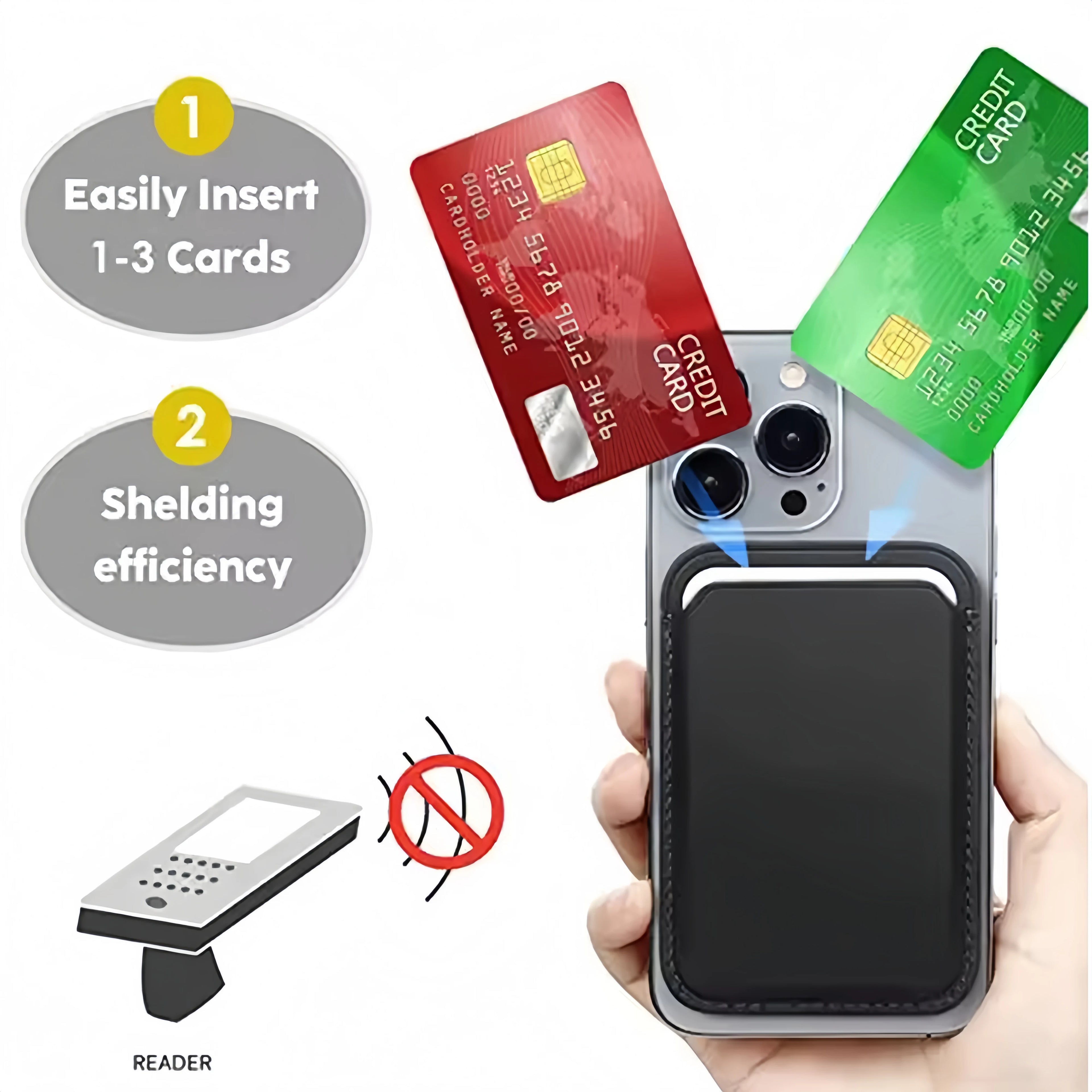 Leather Wallet Case Holder For iPhone Pro Max Magsafe Magnetic Wallet Leather Compatible For iPhone Accessories