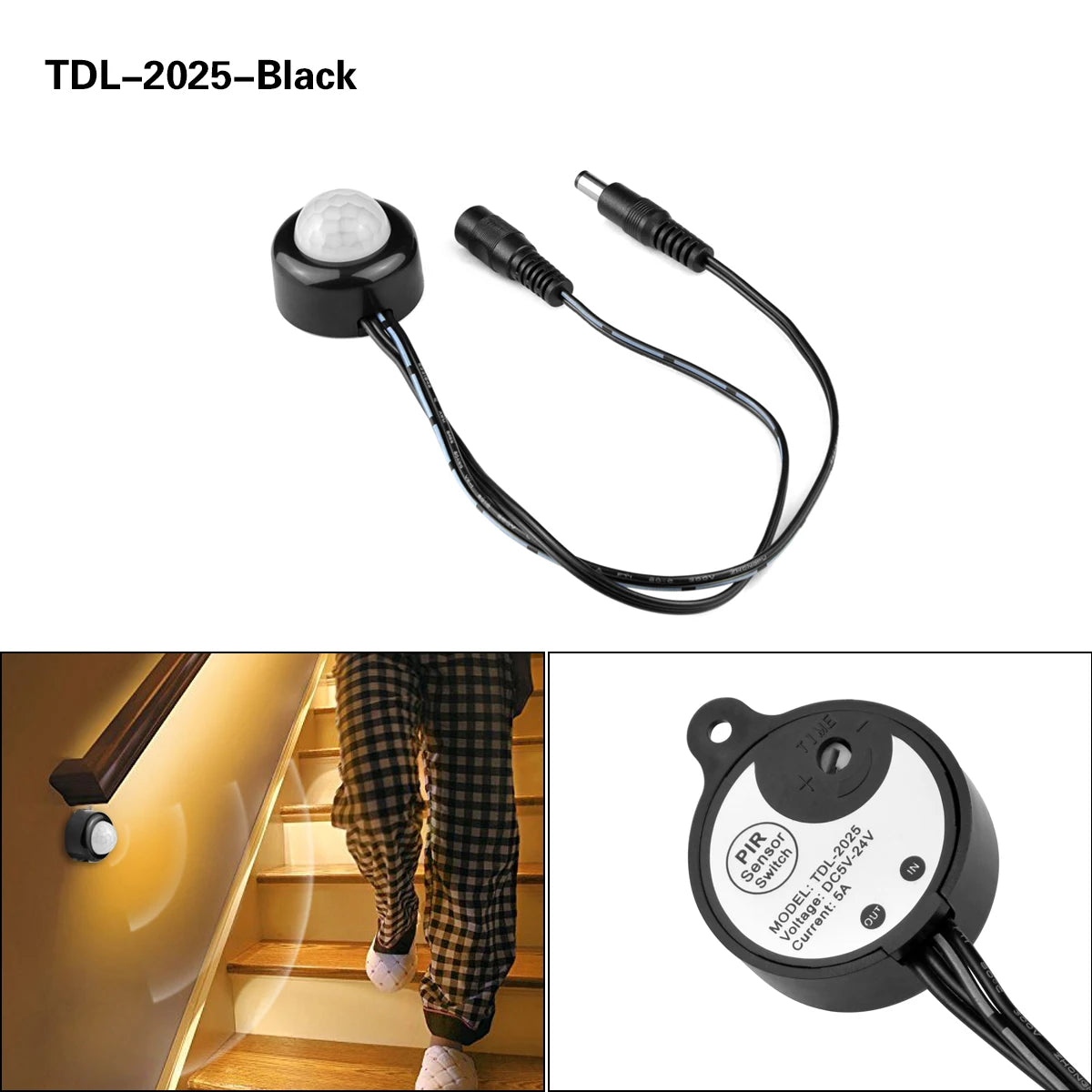 DC V - V Highly Sensitive PIR Motion Sensor Light Switch Automatic Infrared Motion Sensor Switch for LED Strip Light