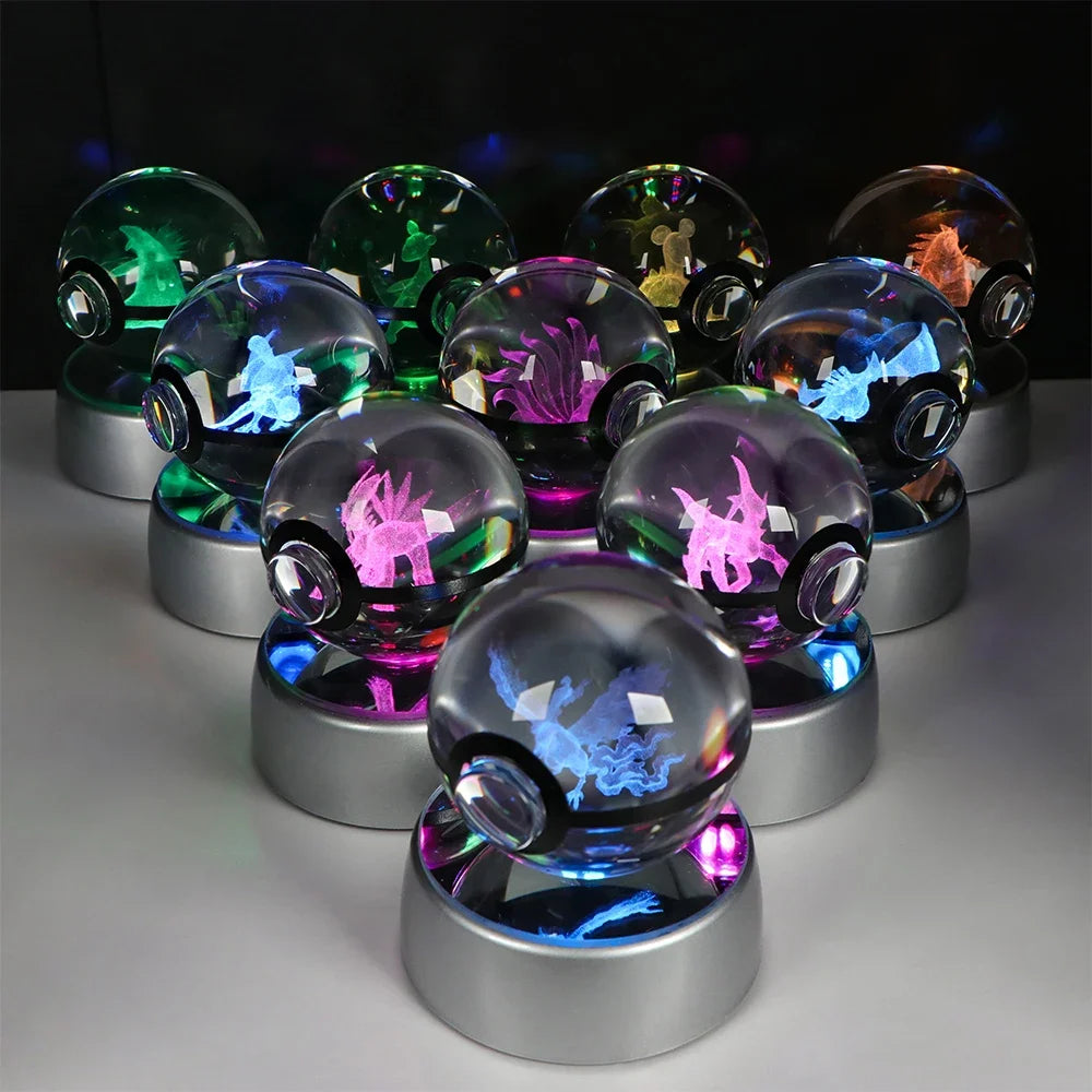 Pokemon d Crystal Ball Pikachu Gengar Eevee Mewtwo Premium & Affordable