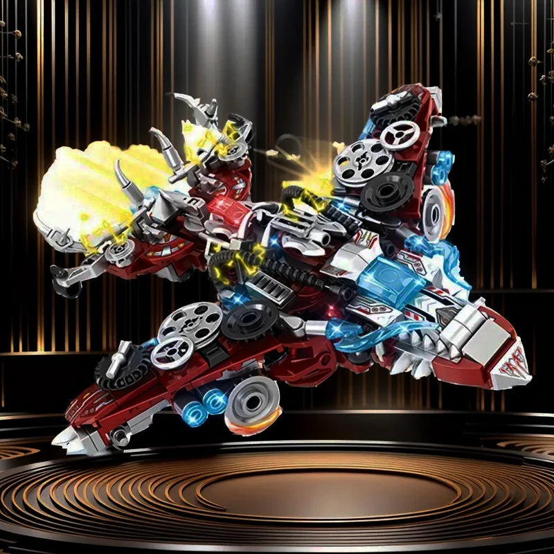 In Jurassic Mechanical Indominus Rex Dinosaur World Model Building Blocks City Fighter Dino Park Bricks Children Toy