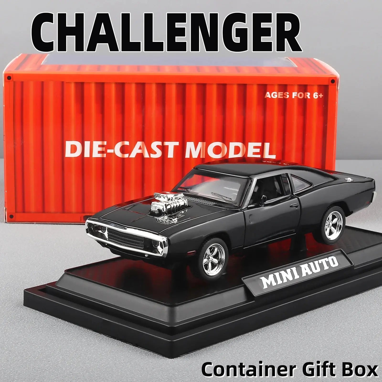 CHARGER Alloy Car Pull-Back Diecast Model for Kids & Collectors