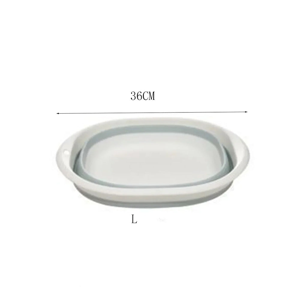 Plastic Folding Wash Basin Portable Laundry Tub for Home Bathroom Kitchen Adult & Baby Bath Basin Travel Wash Basket