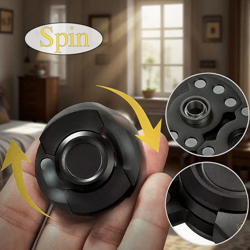 Magnetic Triple Fidget Spinner Stress-Busting EDC Toy for Adults & Kids