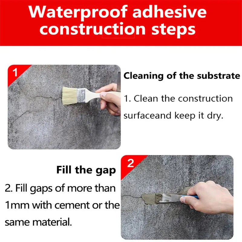ggg Invisible Waterproof Agent Transparent Sealing Coating Leak-Free Sealant Home Toilet Repair Tool