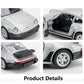 Makeda Porsche Turbo Diecast Toy Car – Retro Pull-Back Racing Model for Kids &amp; Collectors