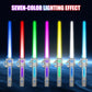 Glowing Music Laser Sword Toy – Telescopic Rotating Light Sword for Kids & Adults