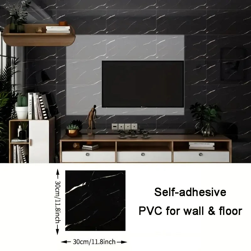 pcs PVC Imitation Marble Floor Stickers Self-adhesive Wall Stickers Waterproof Bathroom Living room Moden Decoration Decals