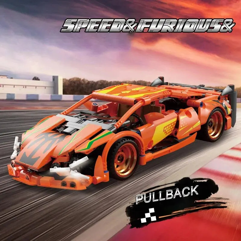 City Speed Car Building Blocks PCS Luxury Auto Racing Vehicle with Super Racers Bricks Toys for Children Boy Gift