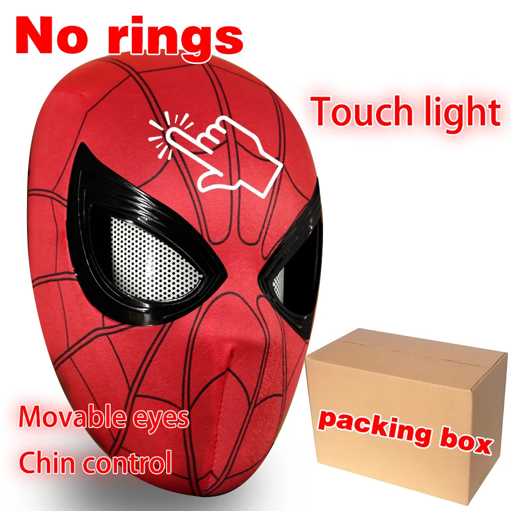 Spiderman Mask Eyes Movable Remote Control Peter Parker Spiderman Toys Children  Halloween Cosplay Costume Mask Christmas Gifts 🎁✨ – Fun Gift for Kids & Family