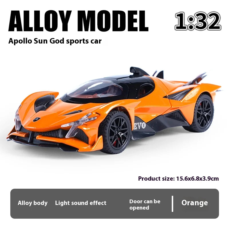 Apollo EVO Alloy Car Futuristic Toy with Lights & Sound