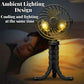 Portable Stroller Fan with Night Light – Foldable USB Cooling Fan for Baby, Home & Travel