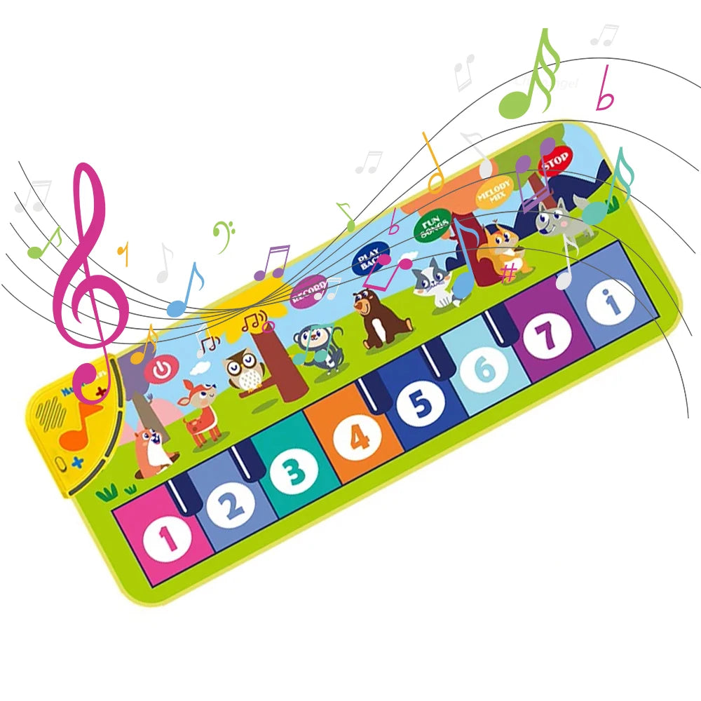 Piano Mat for Kids Kids Toddlers Floor Keyboard Dance Mat Baby Fitness Play Musical Carpet Music Instrument Toys Girl Boy Gift