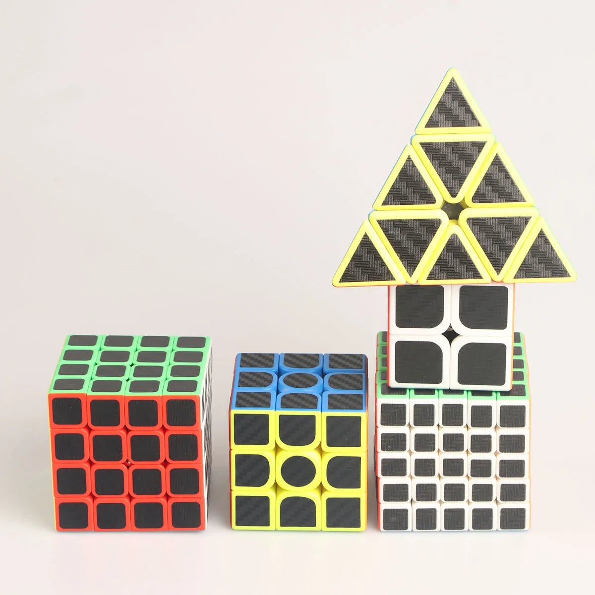 Carbon Fiber Stickers X X X XPyramidprofessional Speed Fun Education Fingertip Pressure Reducing Puzzle Toys Fun Gift for Kids & Family