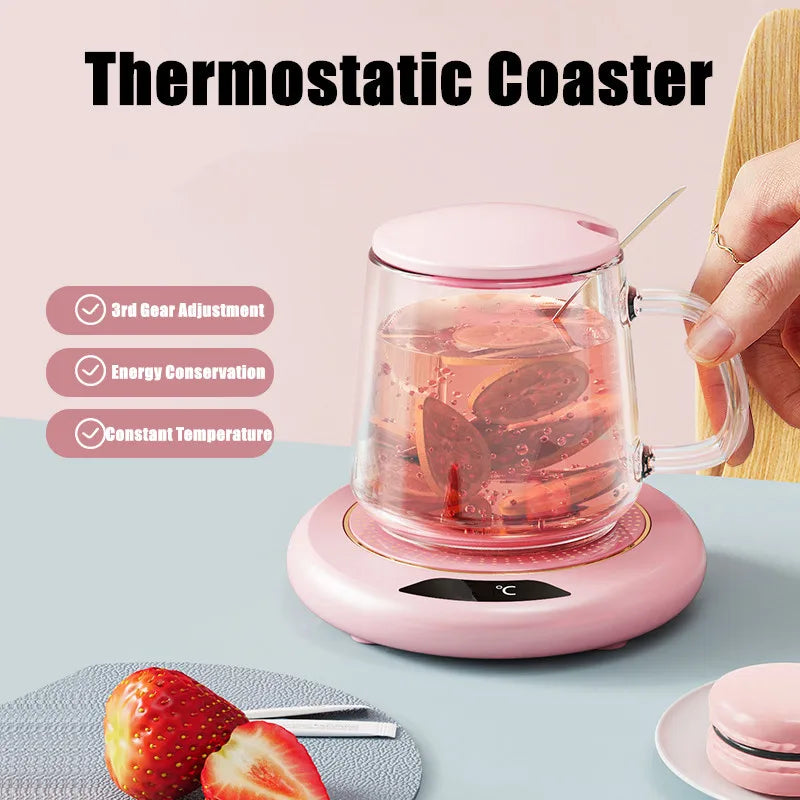 PC Thermostatic Heating Coaster USB Home Heating Coaster -speed Adjustment Heating Degrees Constant Temperature
